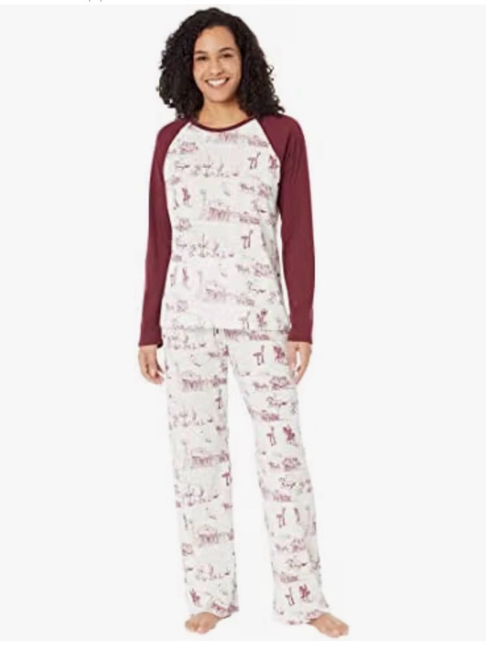 ARIAT Women’s Maroon Western Print Pajama Set - Size Medium